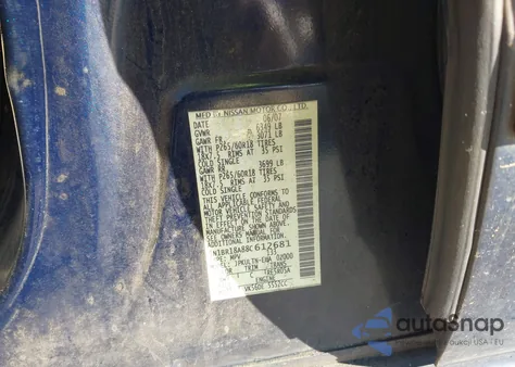 2008 Nissan Pathfinder Se V8 из США, поврежденный, VIN 5N1BR18A88C612681